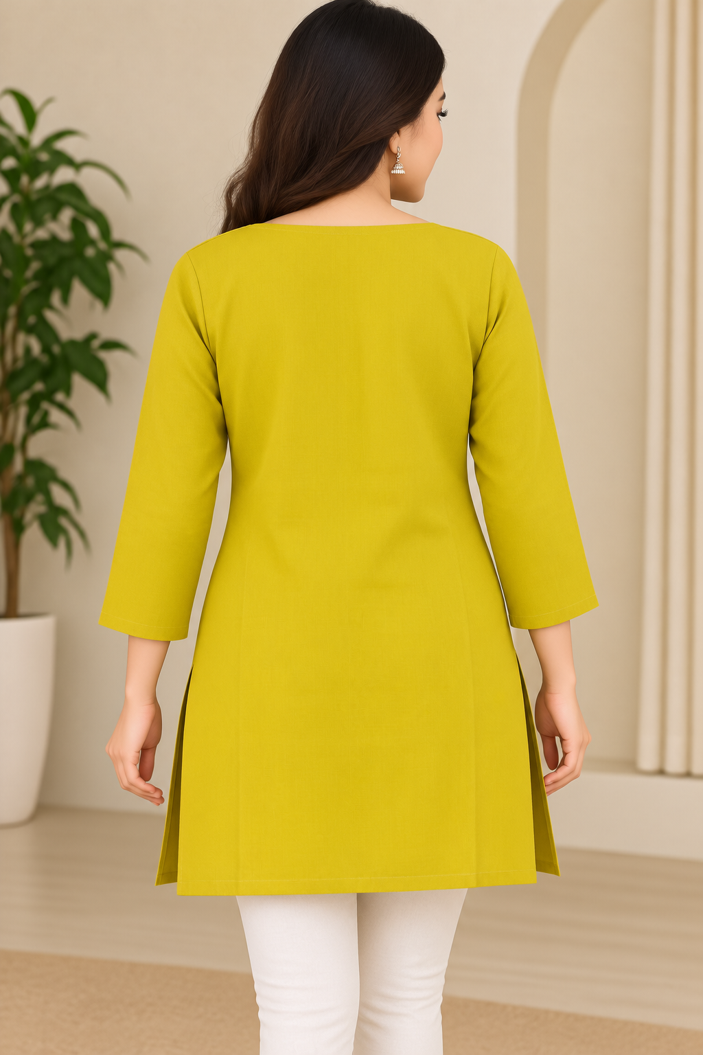 Kashmiri Embroidery Short Kurti